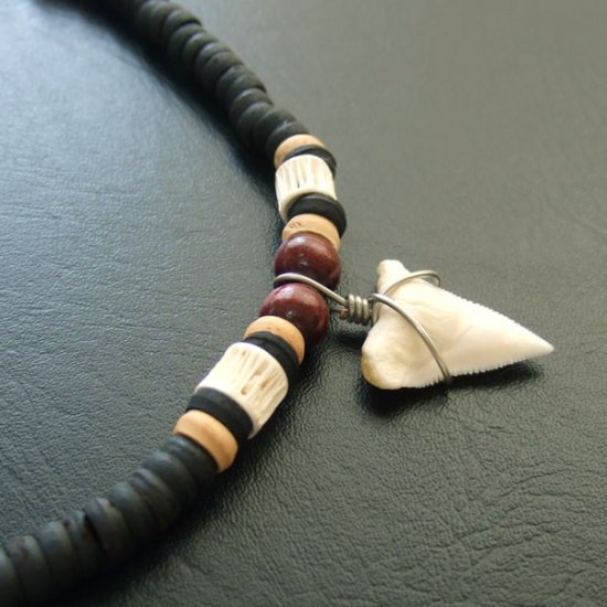 オオメジロザメ（ Bull shark ）の歯チョーカー - 20616zhb