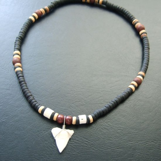 オオメジロザメ（ Bull shark ）の歯チョーカー - 20616zhb