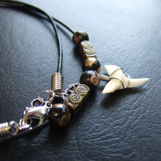 【表示現品】オオメジロザメの歯（下）　チョーカー - 20745zhb