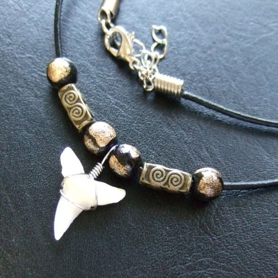 【表示現品】オオメジロザメの歯（下）　チョーカー - 20745zhb