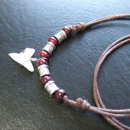 【表示現品】アオザメの歯ネックレス - 20754zhb