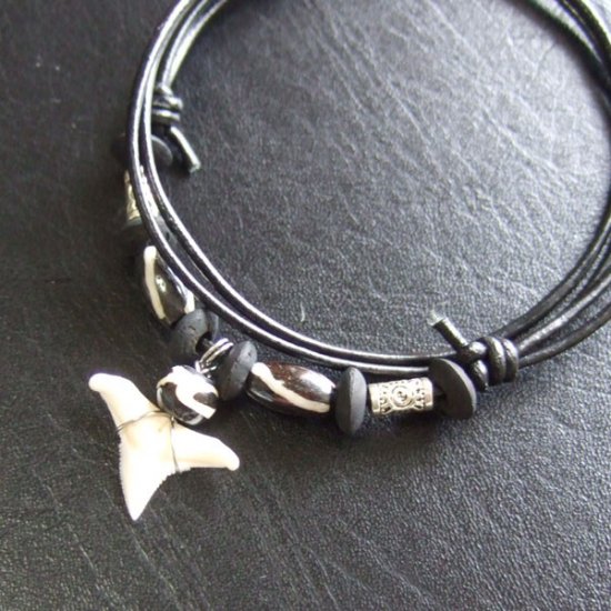 【表示現品】サメの歯ネックレス（オオメジロザメの歯） - 20939zhb