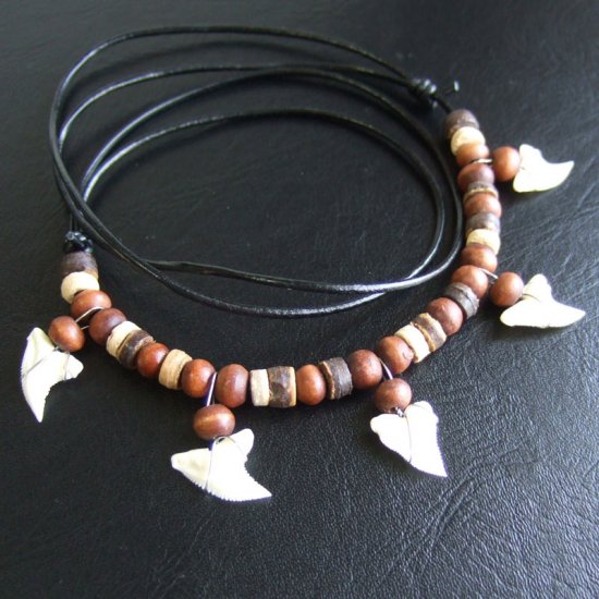 【表示現品】ブルーシャーク　サメの歯ネックレス - 21064zhb