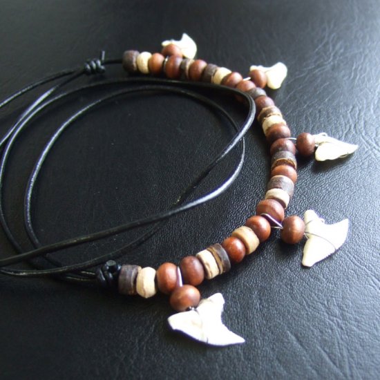 【表示現品】ブルーシャーク　サメの歯ネックレス - 21064zhb