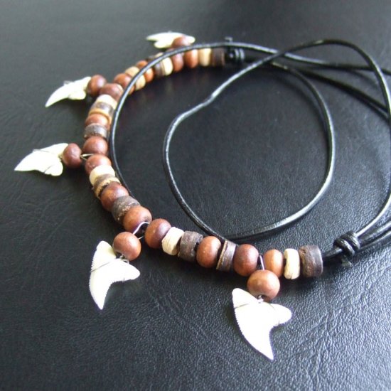 【表示現品】ブルーシャーク　サメの歯ネックレス - 21064zhb