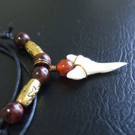 【表示現品】大型メジロザメの歯 ペンダント - 21102zhb