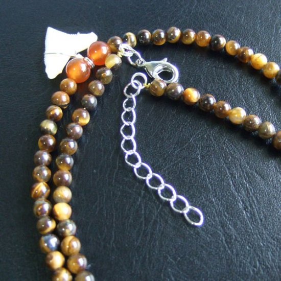 【表示現品】1.8cm メジロザメの歯ネックレス（上あごの歯） - 21200zhb