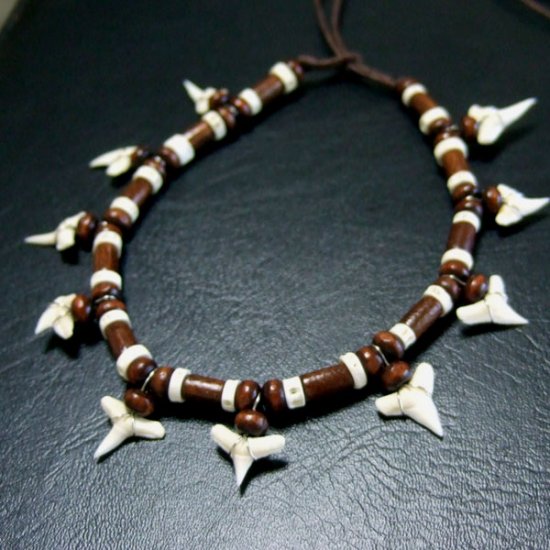 本物のサメの歯アンクレット - 27035ehk