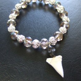 【訳あり】ホオジロザメのサメの歯ブレスレット - 27099zhc