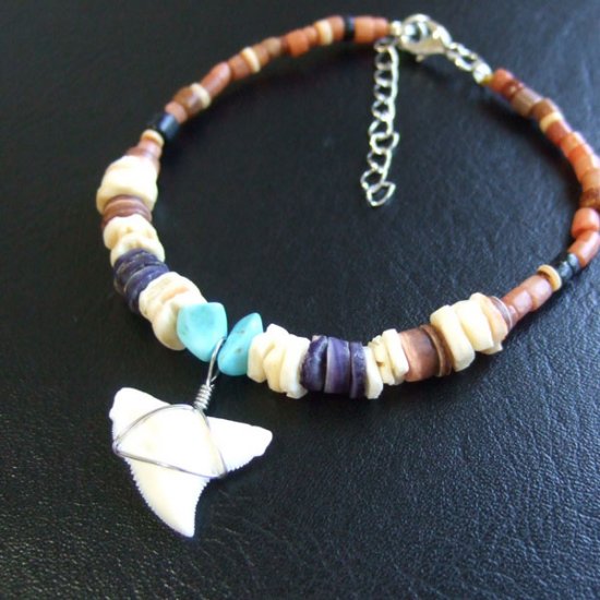 【表示現品】オオメジロザメ　ビーズブレスレット - 27199zhb