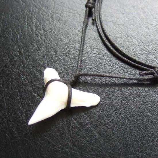 【表示現品】2.4.cm 大型オオメジロザメの歯ペンダント - BLN-12059