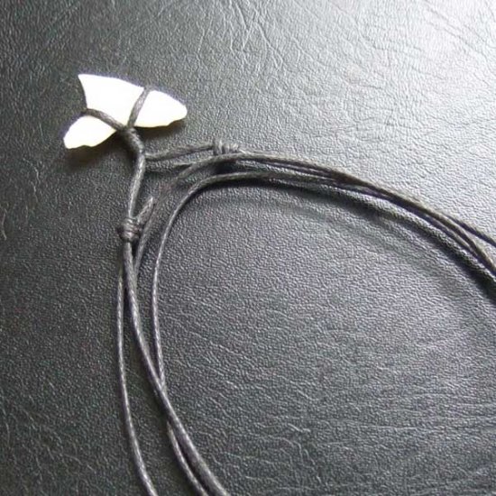 【表示現品】1.9cm 大型オオメジロザメの歯ペンダント - BLN-12060