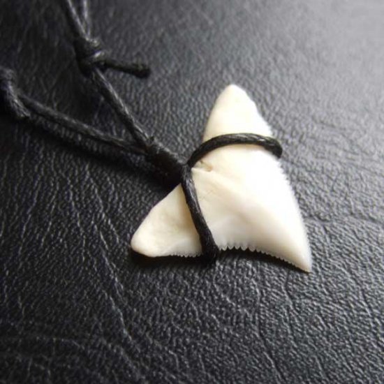 【表示現品】1.9cm オオメジロザメの歯ペンダント - BLN-12061