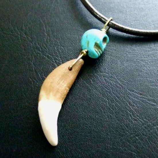 狼牙ビーズ付ペンダントトップ - 15085zhc