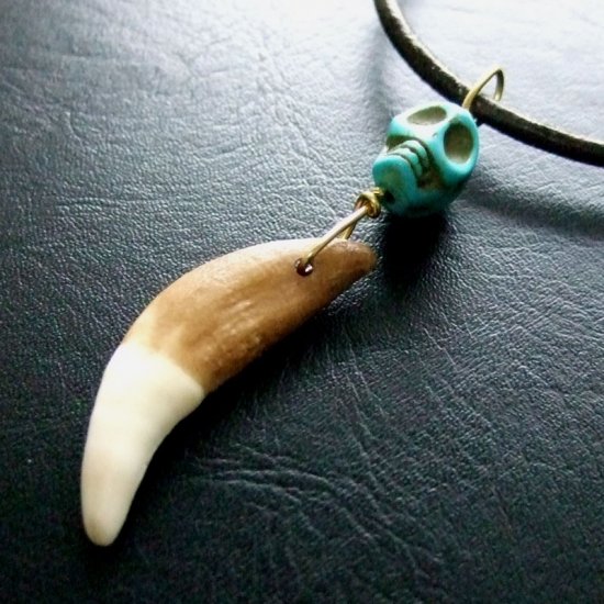 狼牙ビーズ付ペンダントトップ - 15085zhc