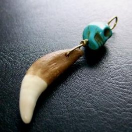 狼牙ビーズ付ペンダントトップ - 15085zhc