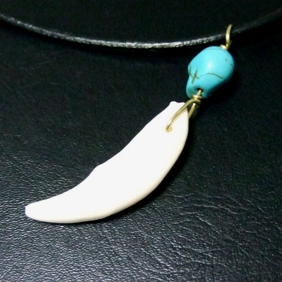 狼牙ビーズ付ペンダントトップ - 15093zhc