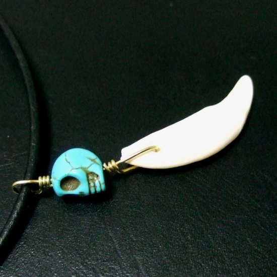 狼牙ビーズ付ペンダントトップ - 15093zhc