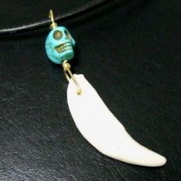 狼牙ビーズ付ペンダントトップ - 15093zhc