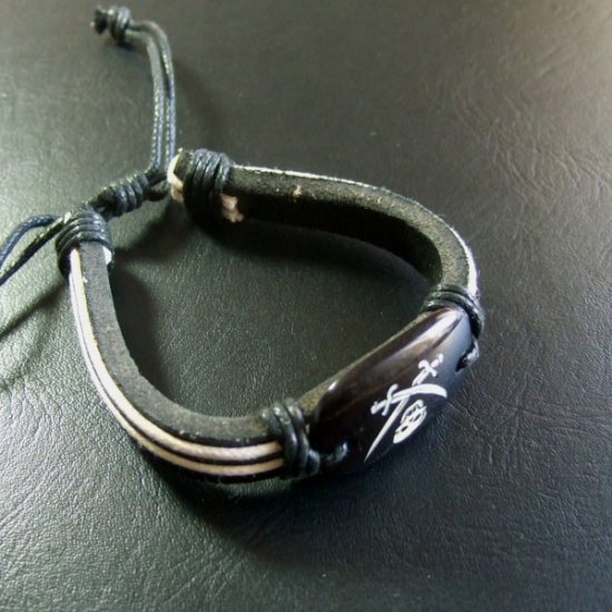 Yakuボーンカービングブレスレット - 15302chc