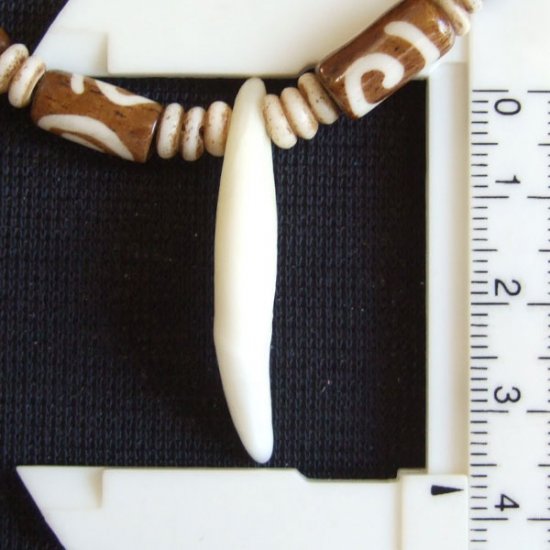 【表示現品】狼牙・ウッドビーズネックレス - 15529zhb