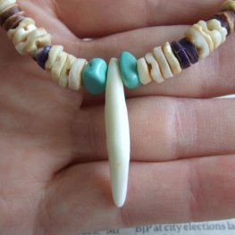 【表示現品】狼牙・ビーズネックレス - 15548zhb