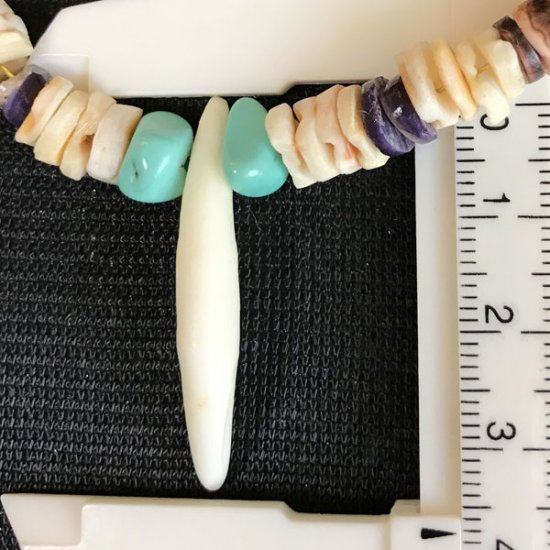 【表示現品】狼牙・ビーズネックレス - 15548zhb