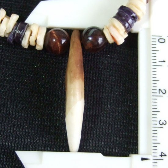 【表示現品】狼牙・ビーズネックレス - 15585zhb