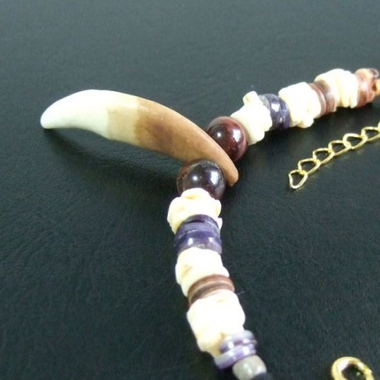 【表示現品】狼牙・ビーズネックレス - 15585zhb