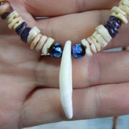 【表示現品】狼牙・ビーズネックレス - 15587zhb