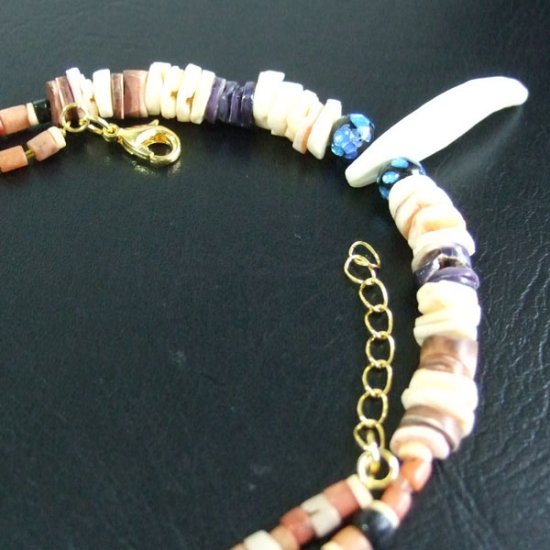 【表示現品】狼牙・ビーズネックレス - 15587zhb