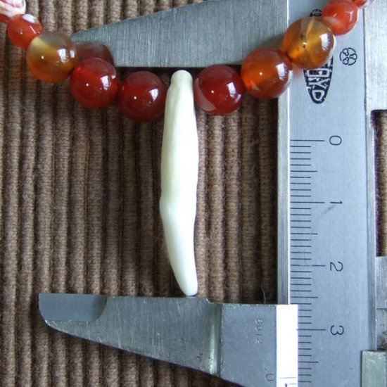 【表示現品】狼牙・ビーズネックレス - 15600zhb