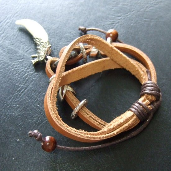 【表示現品】本物の牙ブレスレット - 15782zhb