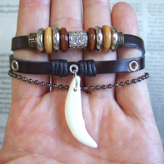 【表示現品】本物の牙ブレスレット - 15795zhb