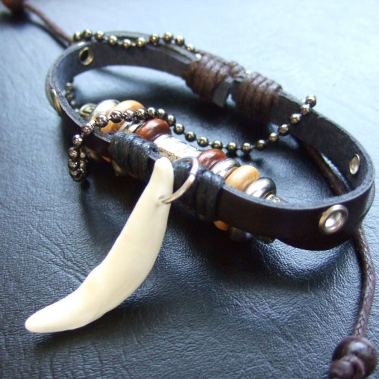 【表示現品】本物の牙ブレスレット - 15795zhb