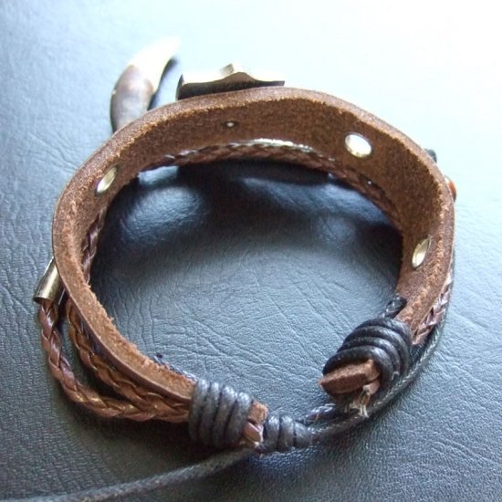 【表示現品】本物の牙ブレスレット - 15806zhb