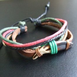 狼牙デザイン樹脂製牙 ブレスレット - 15830ajw