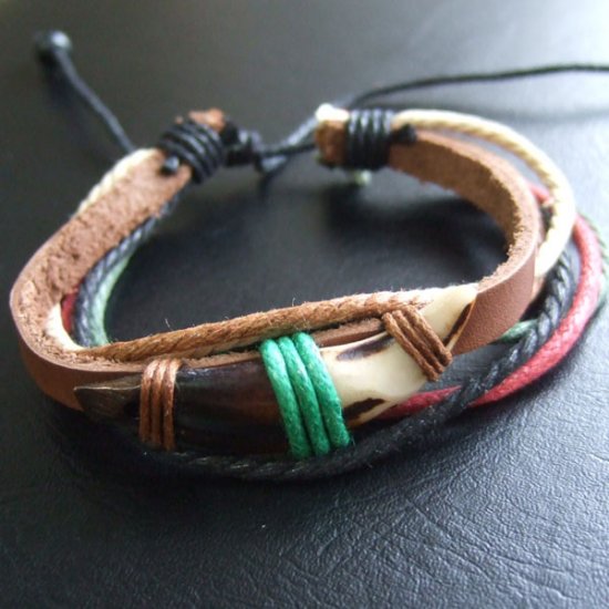 狼牙デザイン樹脂製牙 ブレスレット - 15830ajw