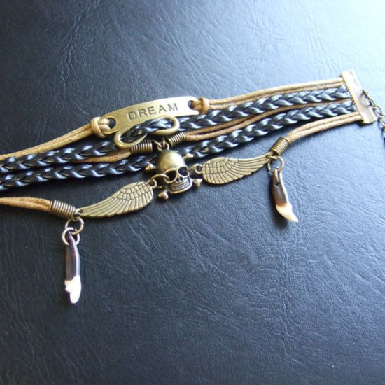 狼牙スケルトンブレスレット - 15838zhc