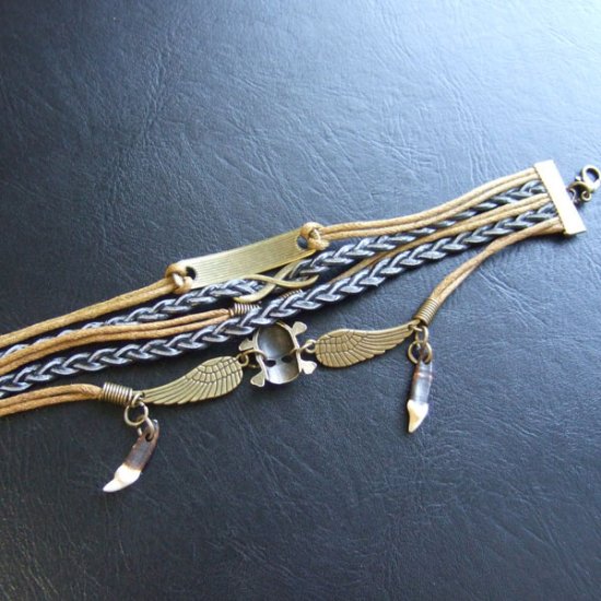 狼牙スケルトンブレスレット - 15838zhc