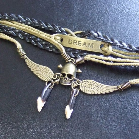 狼牙スケルトンブレスレット - 15846zhc