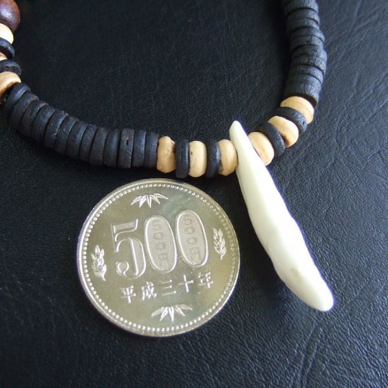 【表示現品】狼牙ビーズブレスレット - 15854zhc