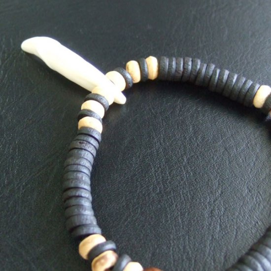 【表示現品】狼牙ビーズブレスレット - 15854zhc