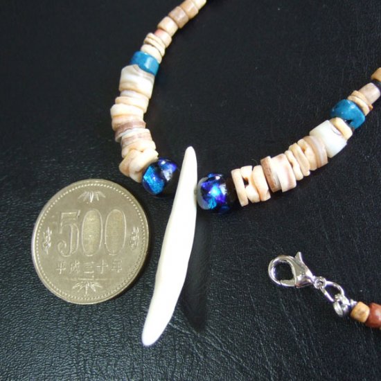 【表示現品】狼牙・ビーズネックレス - WTN-15020