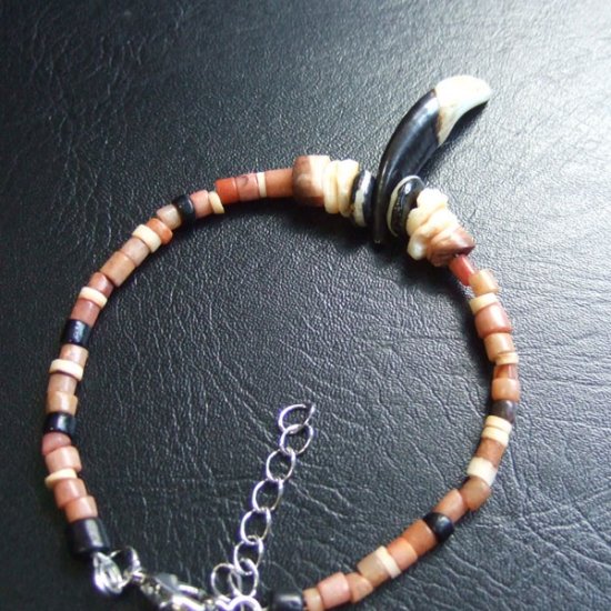 【訳あり現品】狼牙ビーズブレスレット - WTB-25022