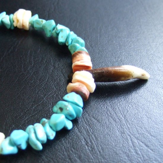 【表示現品】狼牙ビーズブレスレット - WTB-25023