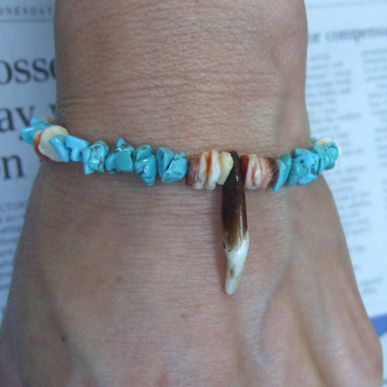 【表示現品】狼牙ビーズブレスレット - WTB-25023