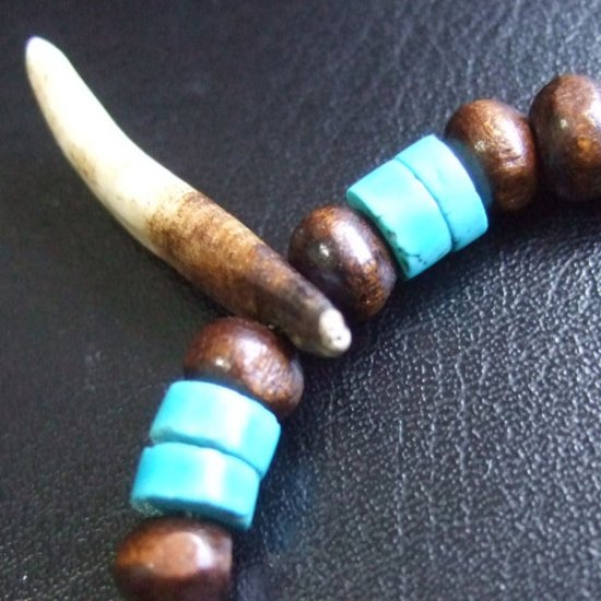 【表示現品】狼牙ビーズブレスレット - WTB-25024