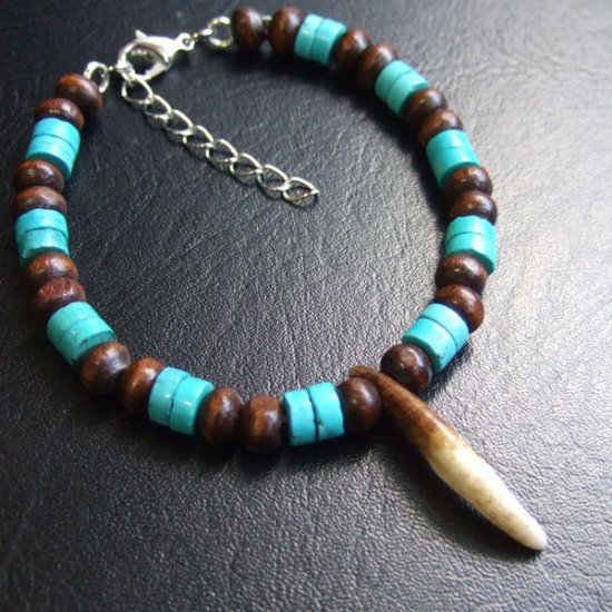 【表示現品】狼牙ビーズブレスレット - WTB-25024