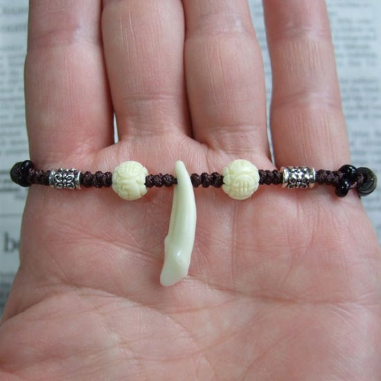 狼歯ブレスレット - WTB-25028